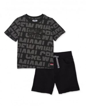 completo da bambino in maglia con dettaglio in rilievo (Copy)