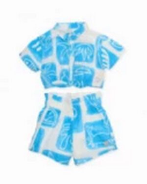 girls woven set with tropical design (1) (Copy)